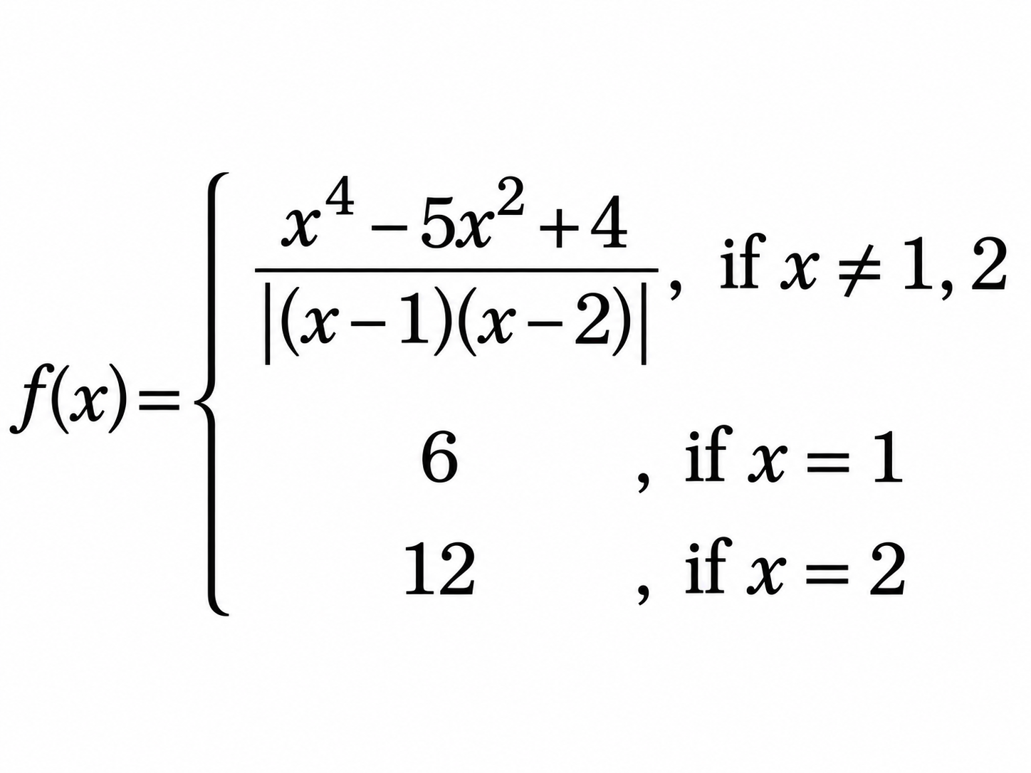 f(x) is continuous on - question image