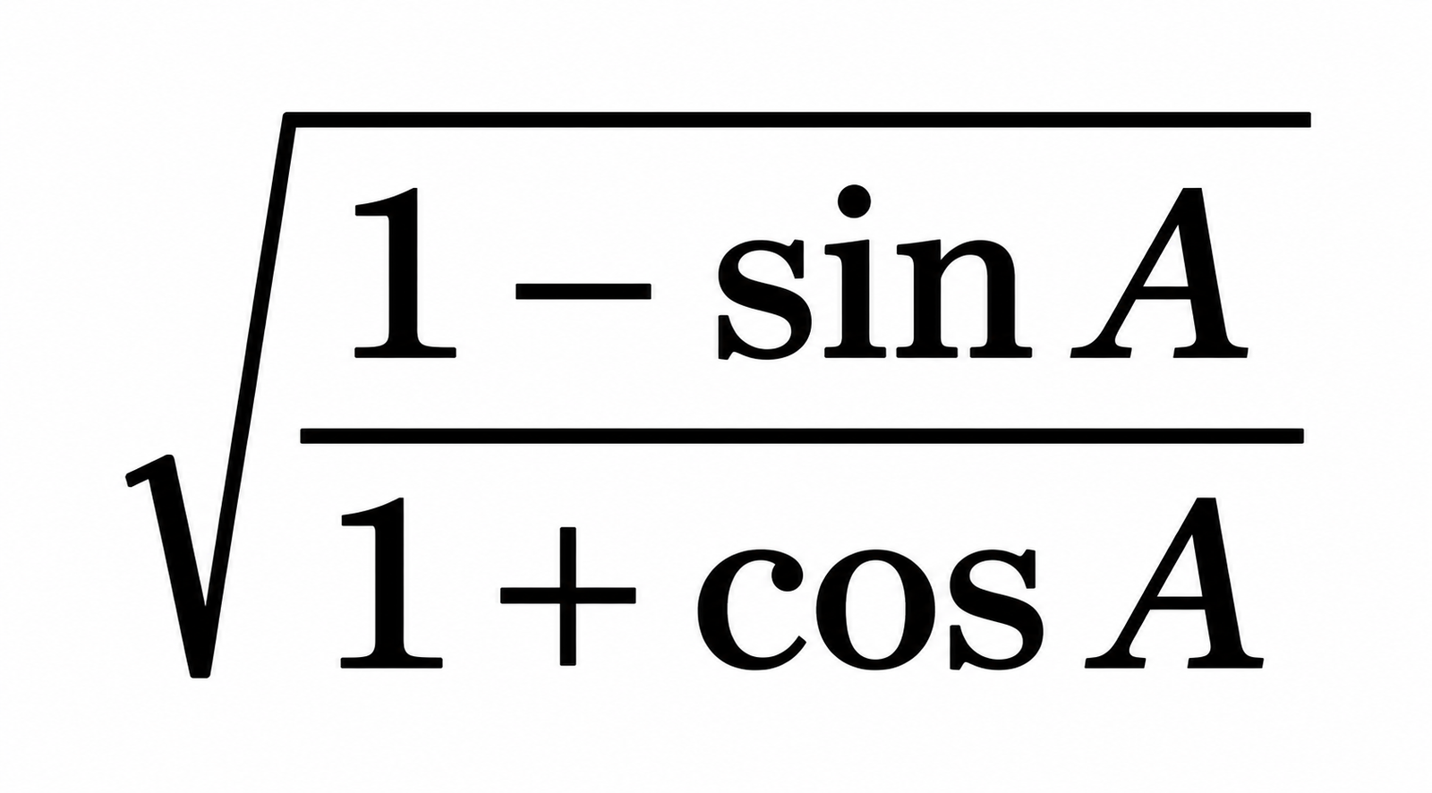 If 3 tan A = 4, then the value of the given expression is: - question image